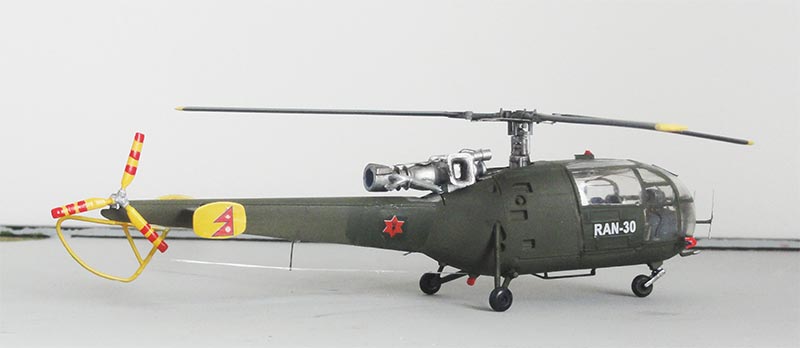 nepal alouette III helicopter