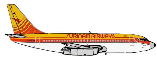 b7373 surinam airways