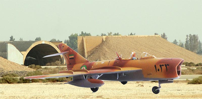 syrian desert Mig-17 PF